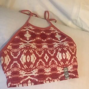 Forever 21 low impact hot yoga halter sports bra